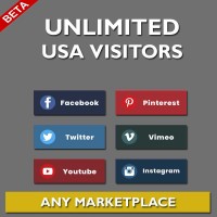 TURBO TRAFFIC | Unlimited Visitors from US Social Media to Marketplace items