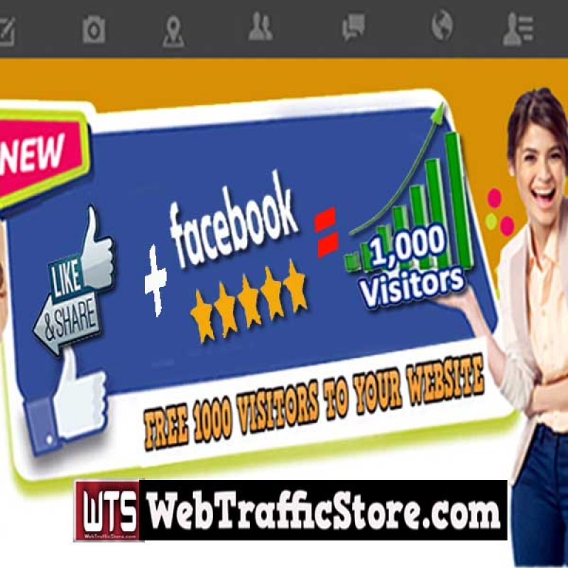 FACEBOOK PROMO -  FREE 1000 VISITORS TO YOUR WEBSITE