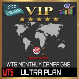 VIP WEB TRAFFIC MONTHLY CAMPAIGN - ULTRA PLAN - 500K VISITORS / 10 URL